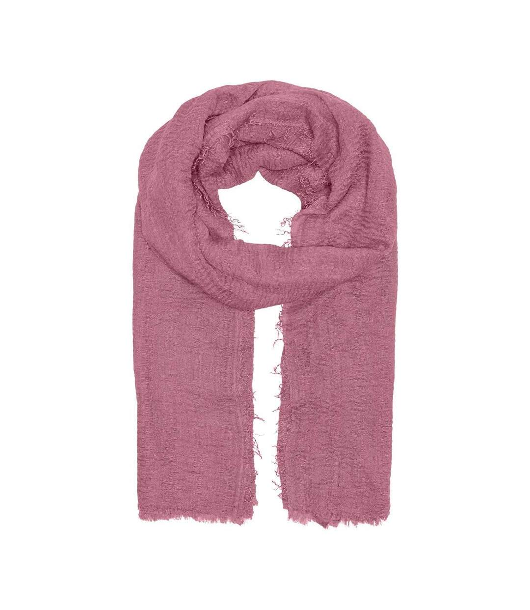 Foulard rose femme only fluffa-1