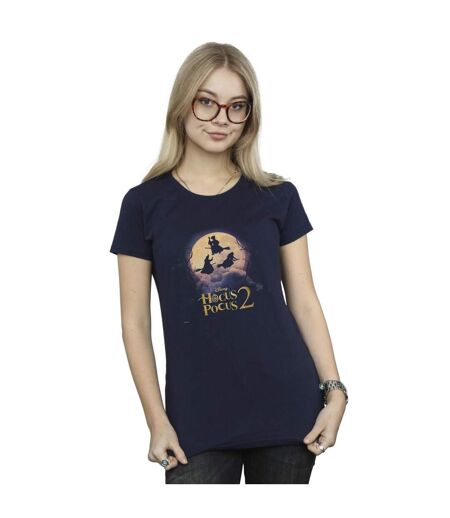 Disney T-shirt en coton volant Hocus Pocus Witches pour femmes/femmes (Bleu marine) - UTBI48536