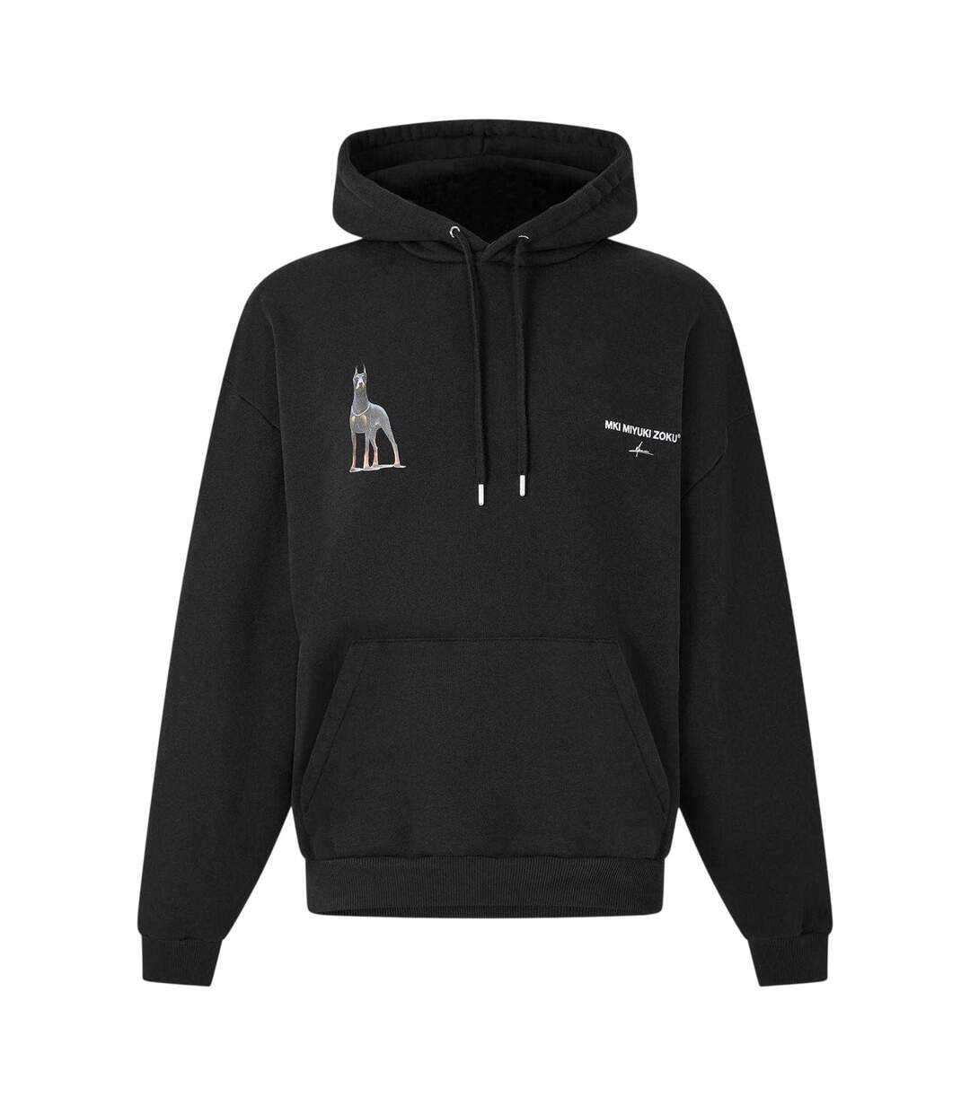 Mens Boxy Oversized Pullover Hoodie Black MKI MIYUKI ZOKU-2