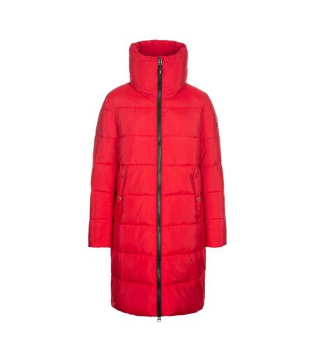 Womens/ladies Faith Padded Jacket Red Trespass