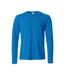 Mens Basic Long-sleeved T-shirt Royal Blue Clique-1