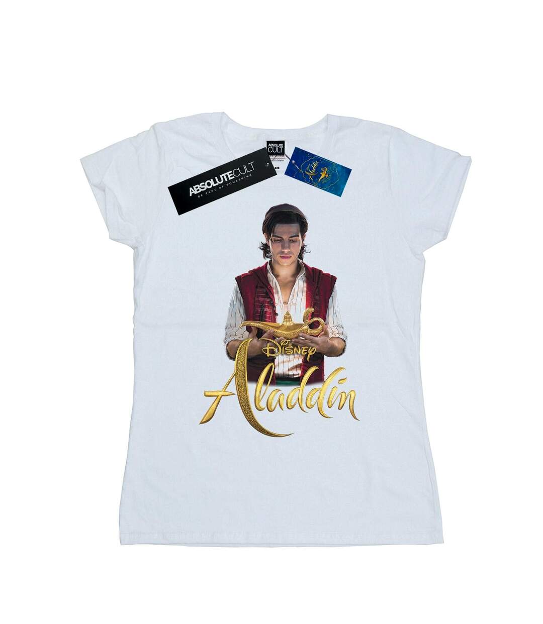 Disney Femme/Ladies Aladdin Movie Aladdin Photo Cotton T-Shirt (Blanc) - UTBI6591-1