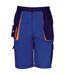 Result work-guard mens lite shorts royal blue/navy WORK-GUARD by Result