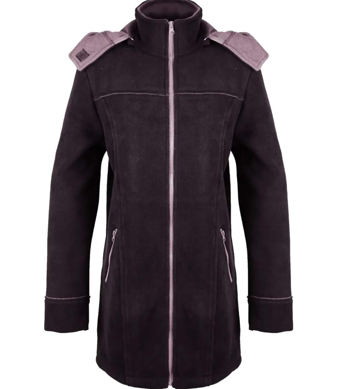 Manteau Caban Femme Tokyo4 Noir en Maille Contre-collée (Mayflower)-5