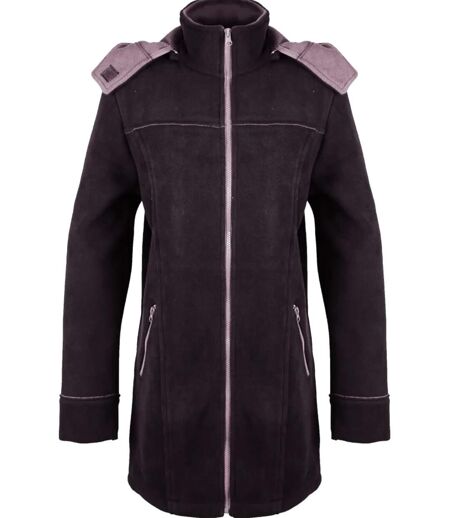 Manteau Caban Femme Tokyo4 Noir en Maille Contre-collée (Mayflower)