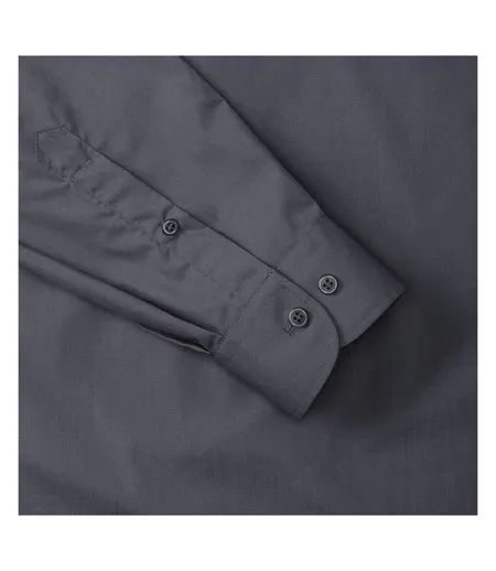 Collection Chemise À Manches Longues Pour Hommes Gris Convoi Russell