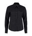 Chemise Oxford À Manches Longues Pour Dames Noir Kustom Kit-2