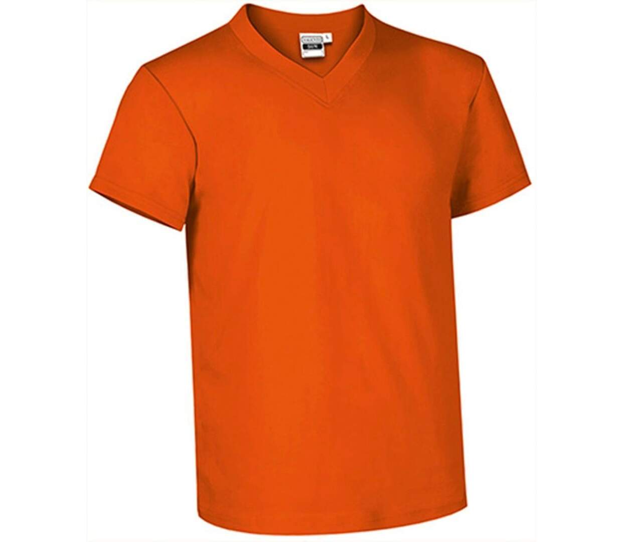 T-shirt manches courtes - Col V - Homme - réf SUN - orange-1