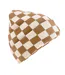 Bonnet Motif/style Damier Adulte Marron Clair Amande Beechfield-1