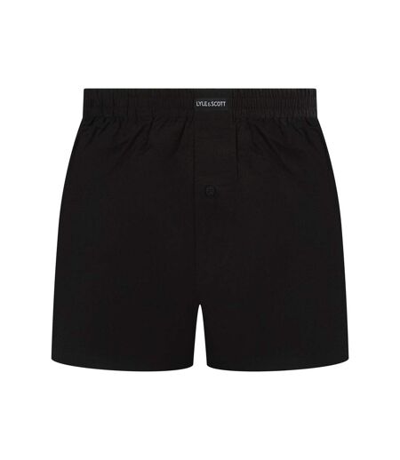 Pack Of 2  Mens Boxer Shorts  Black Green Lyle & Scott