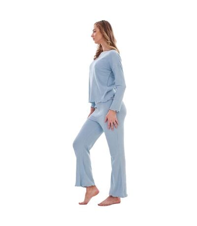 Ensemble De Pyjama Long Femme Bleu Clair Keanu