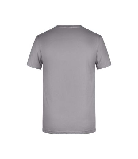 T-shirt Basic Homme Gris Acier James And Nicholson