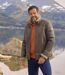 Le Blouson Style Bombardier Suédine Fourré Sherpa-4