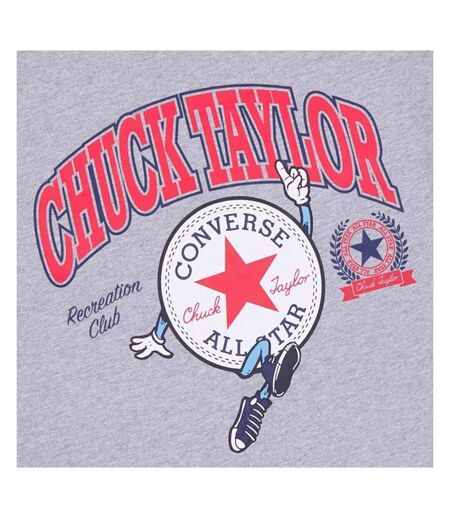 T-shirt gris homme converse chucks retro collegiate - m