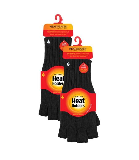 Mens Fingerless Gloves with Thermal Fleece Lining Material