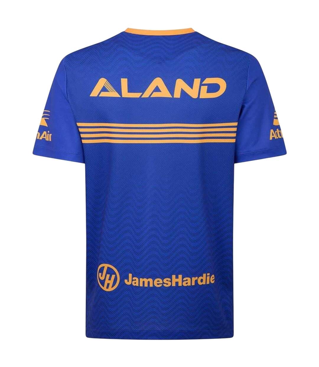 Mens 2025 Macron Training T-shirt Blue Yellow Parramatta Eels-2