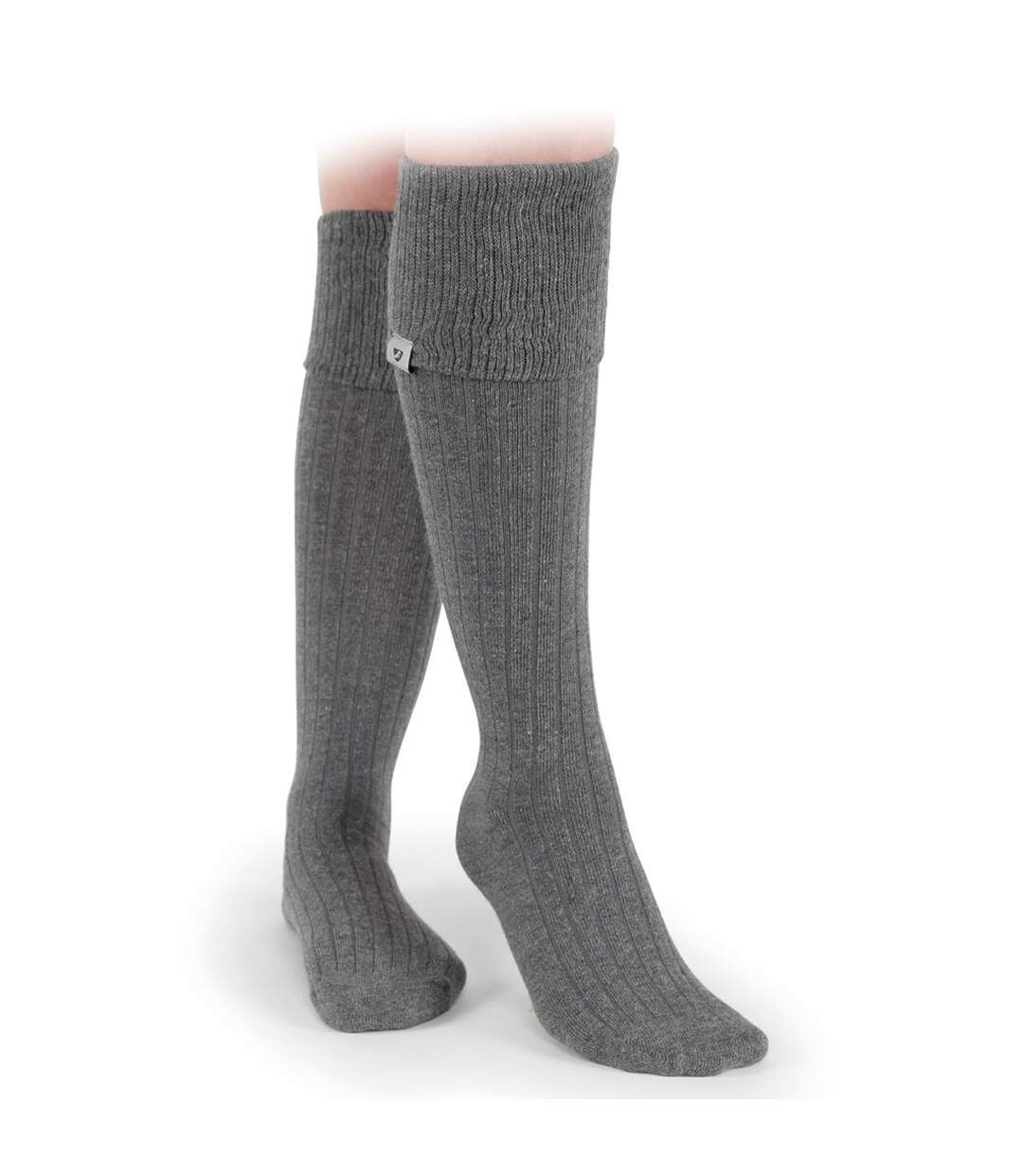 Unisex adult cottonwood boot socks dark grey Aubrion