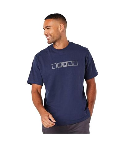 Mens square t-shirt navy Burton