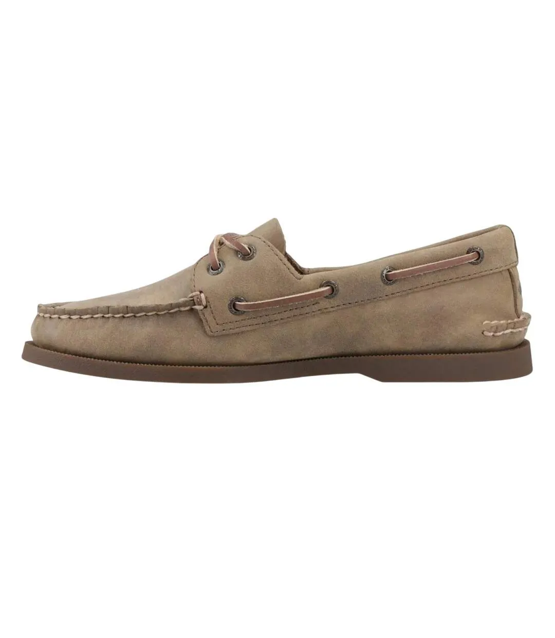 Mens Authentic Leather 2 Eyelet Boat Shoes Tan Sperry-3