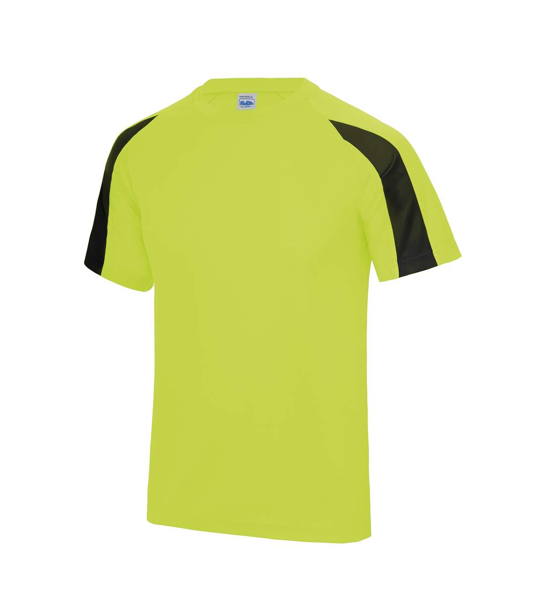 T-shirt sport contraste homme jaune électrique/noir Just Cool