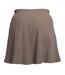 Womens/ladies Chill Ribbed Knitted Mini Skirt Mink Nike-2