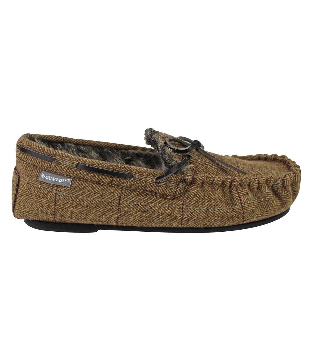 Pantoufles mocassins rembourrées en mousse à mémoire de forme pour hommes-2