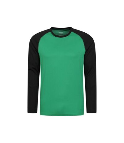 Mountain Warehouse Mens Endurance Long-Sleeved T-Shirt (Green)