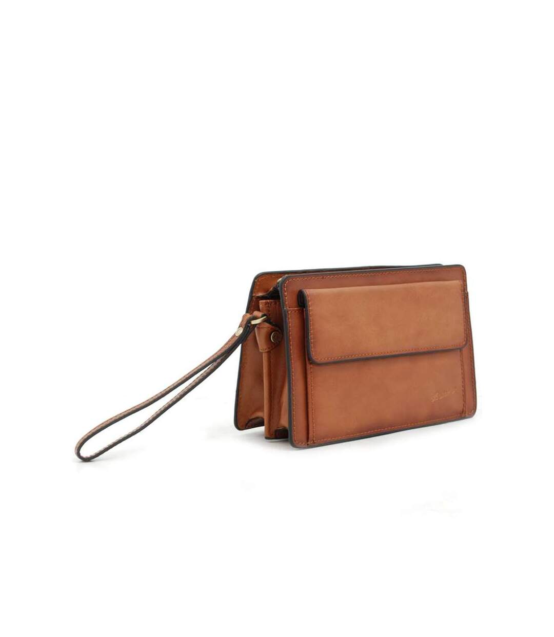 Katana - Pochette homme en cuir - marron - 3477-1