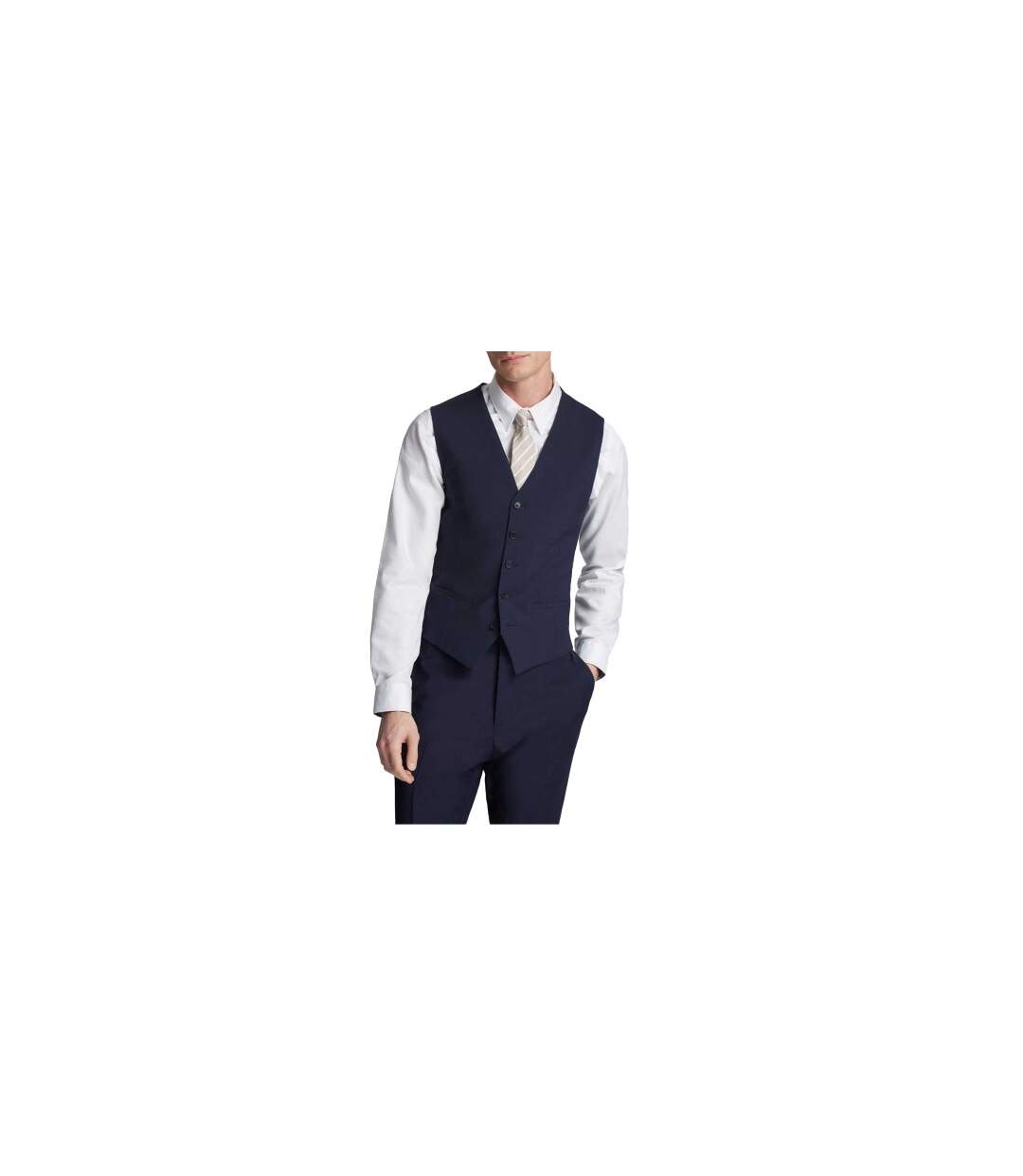 Gilet Panama Homme Bleu Marine Ted Baker-1