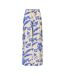 Pantalon fluide imprimé beige/bleu femme jdy life palazzo-1