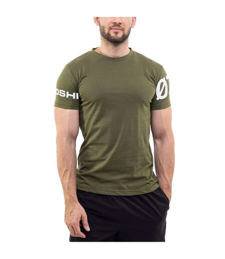 T-shirt Motif/style Imprimé Sur Manche Homme Vert Ozoshi