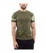 T-shirt Motif/style Imprimé Sur Manche Homme Vert Ozoshi-1
