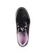 Womens/ladies Uno Court Leather Trainers Black Lilac Skechers-4
