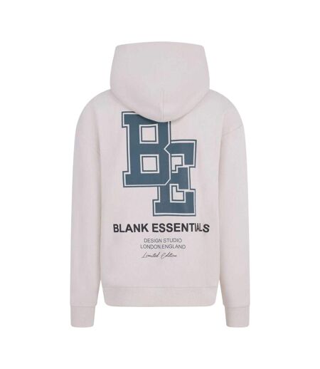 Mens Collegiate Full Zip Hoodie Bone Blank Essentials