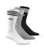 x3 paires de chaussettes blanches/grises/noires homme adidas high crew-2