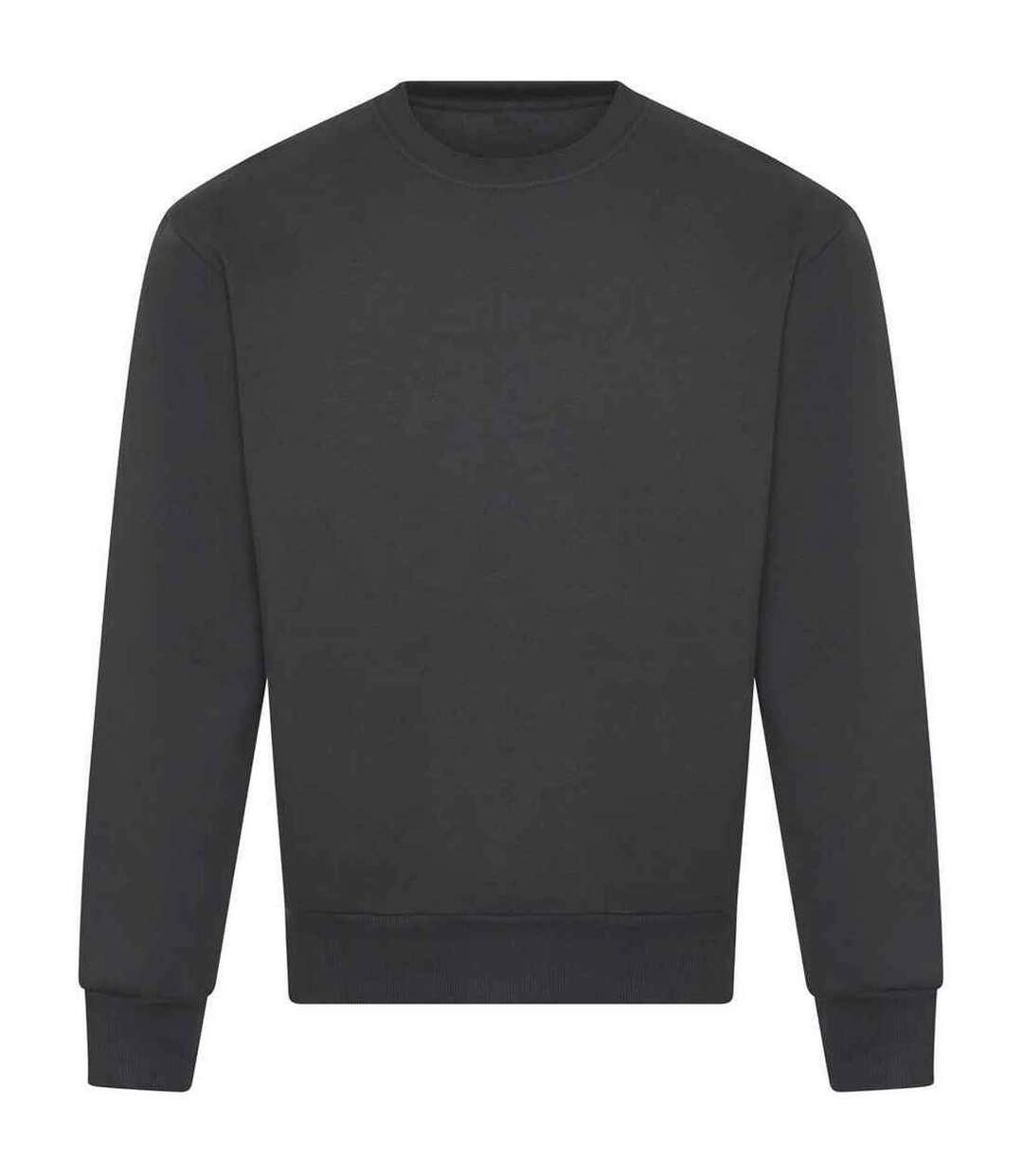 Unisex adult signature heavyweight sweatshirt solid charcoal Awdis-1