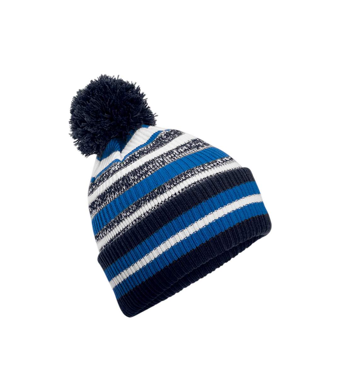 Bonnet Multi-sport Fan Bleu Marine Français Bleu Saphir Blanc Beechfield-1
