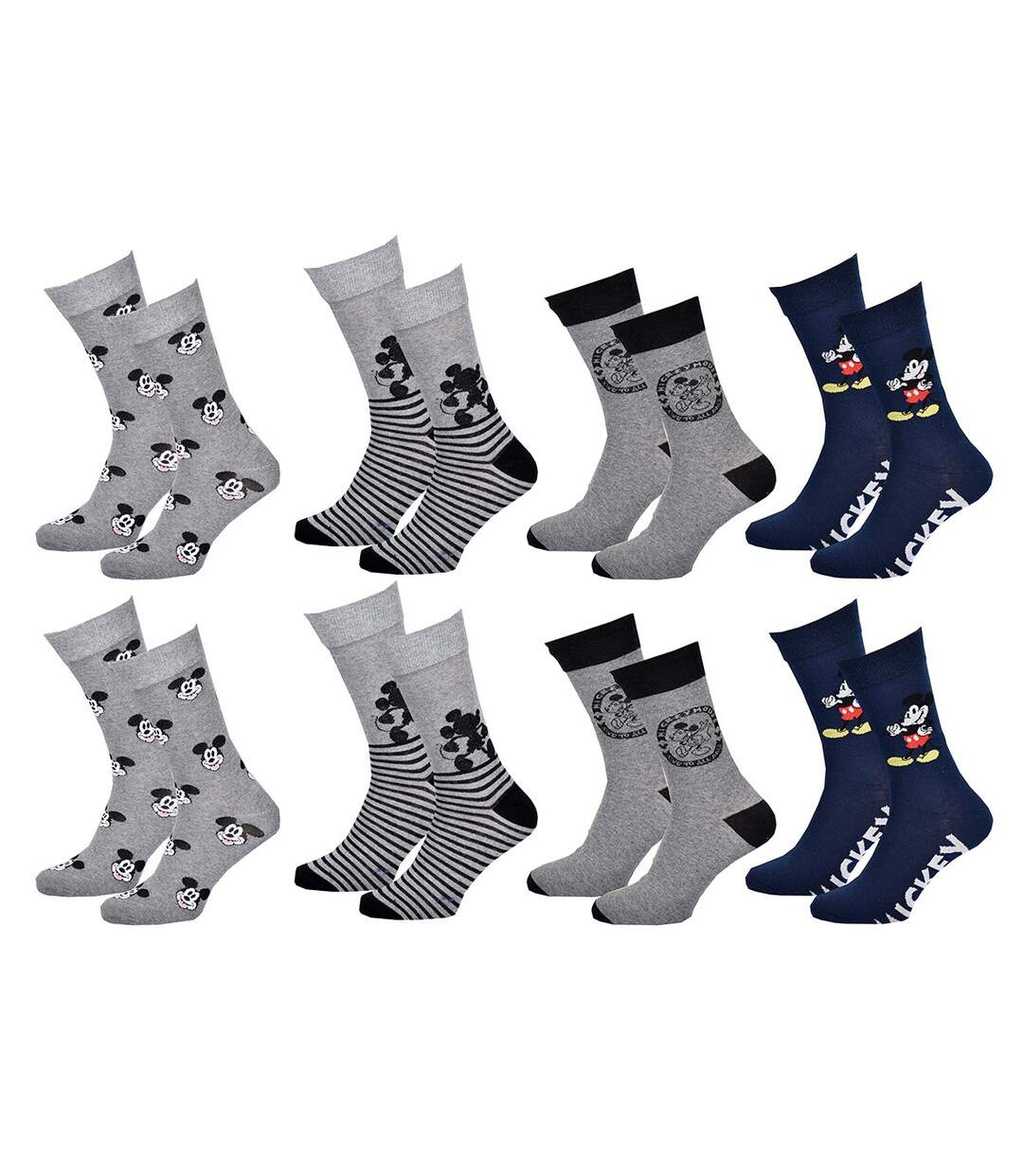 Chaussettes Pack HOMME MICKEY Pack de 8 Paires 0887