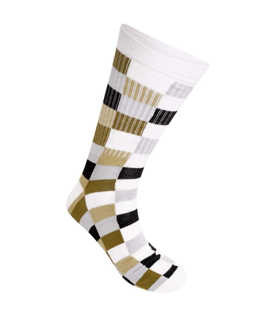 Pack of 2  Unisex adult henry holland checkerboard socks  white Dare 2B-2