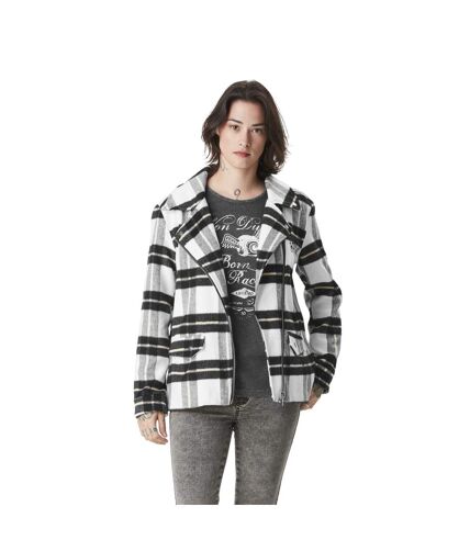 Veste femme à carreaux avec patch Squares Vondutch