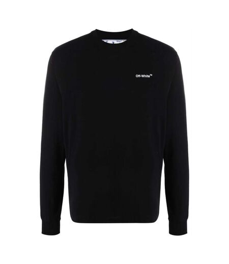 T-shirt Manches Longues Homme Noir Rose Off-White