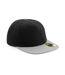 Casquette à visière plate adulte - B660 - noir et gris-1