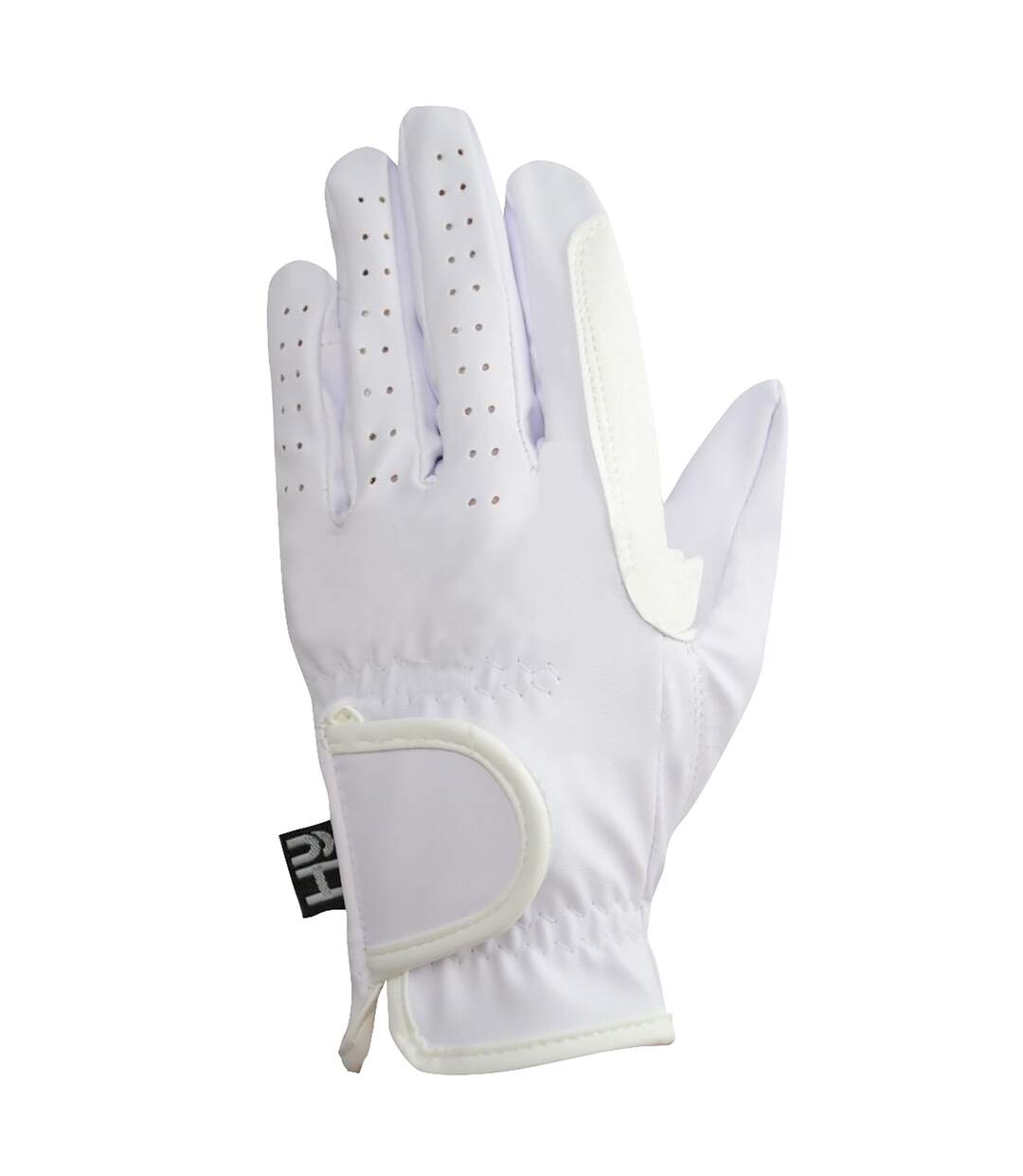 Adults Synthetic Leather Riding Gloves White Hy5-1