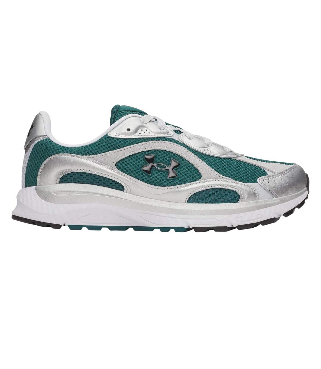 Baskets Motif/style Sportif Tech Homme Vert Gris Pâle Noir Under Armour-1