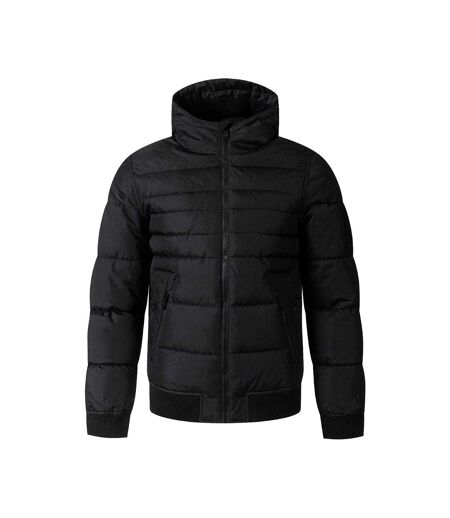 Doudoune Matelassée Motif/style À Capuche Homme Noir Respect