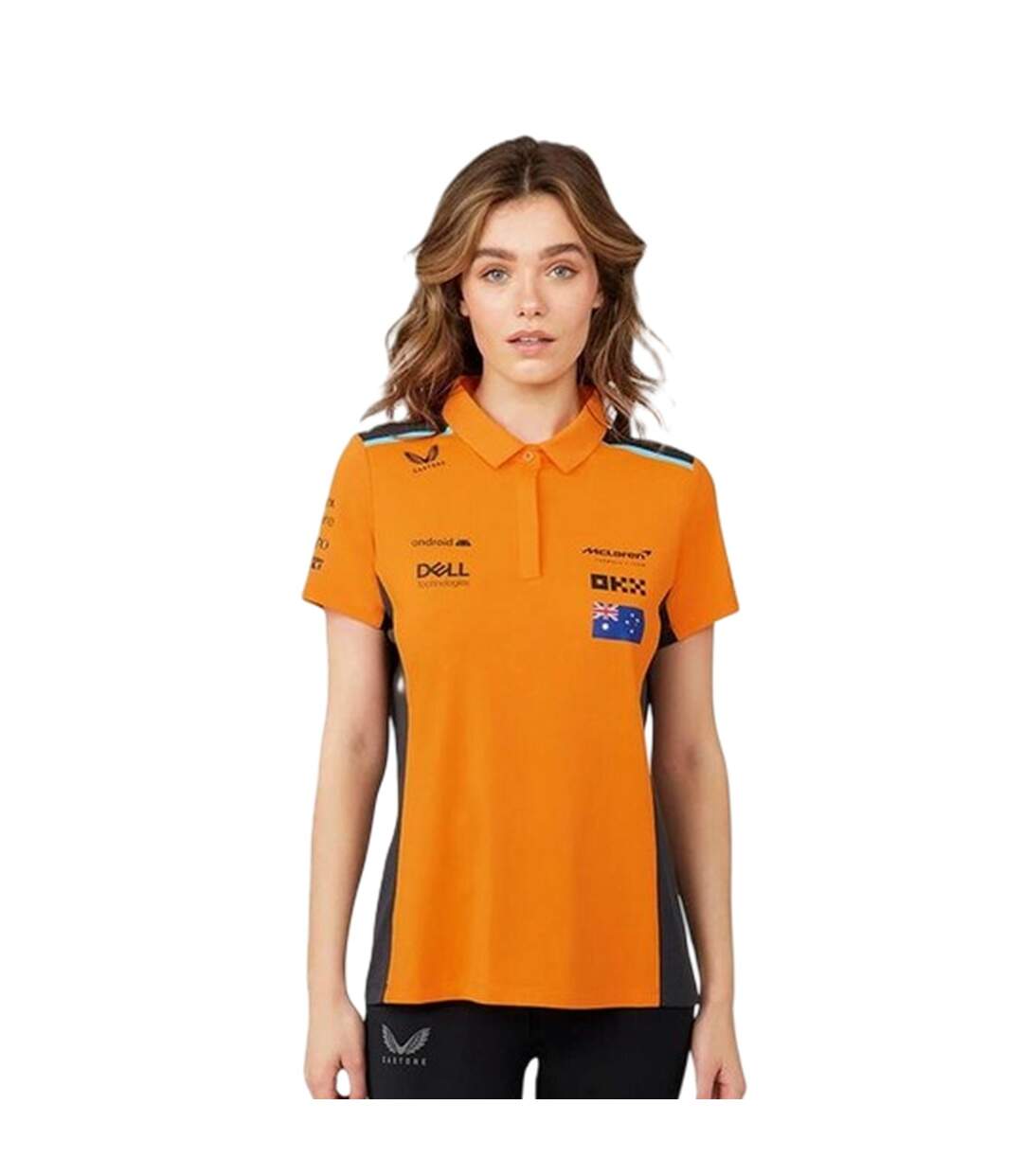 Polo Motif/style Mclaren F1 Femme Orange Phantom Castore-4
