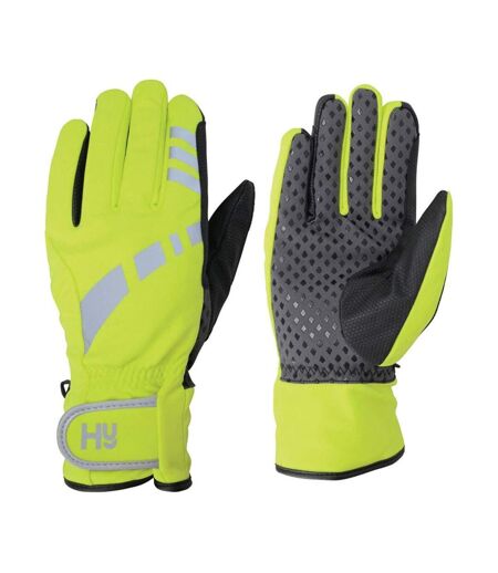 Hy5 Adults Reflective Waterproof Multipurpose Gloves (Yellow/Black) - UTBZ680