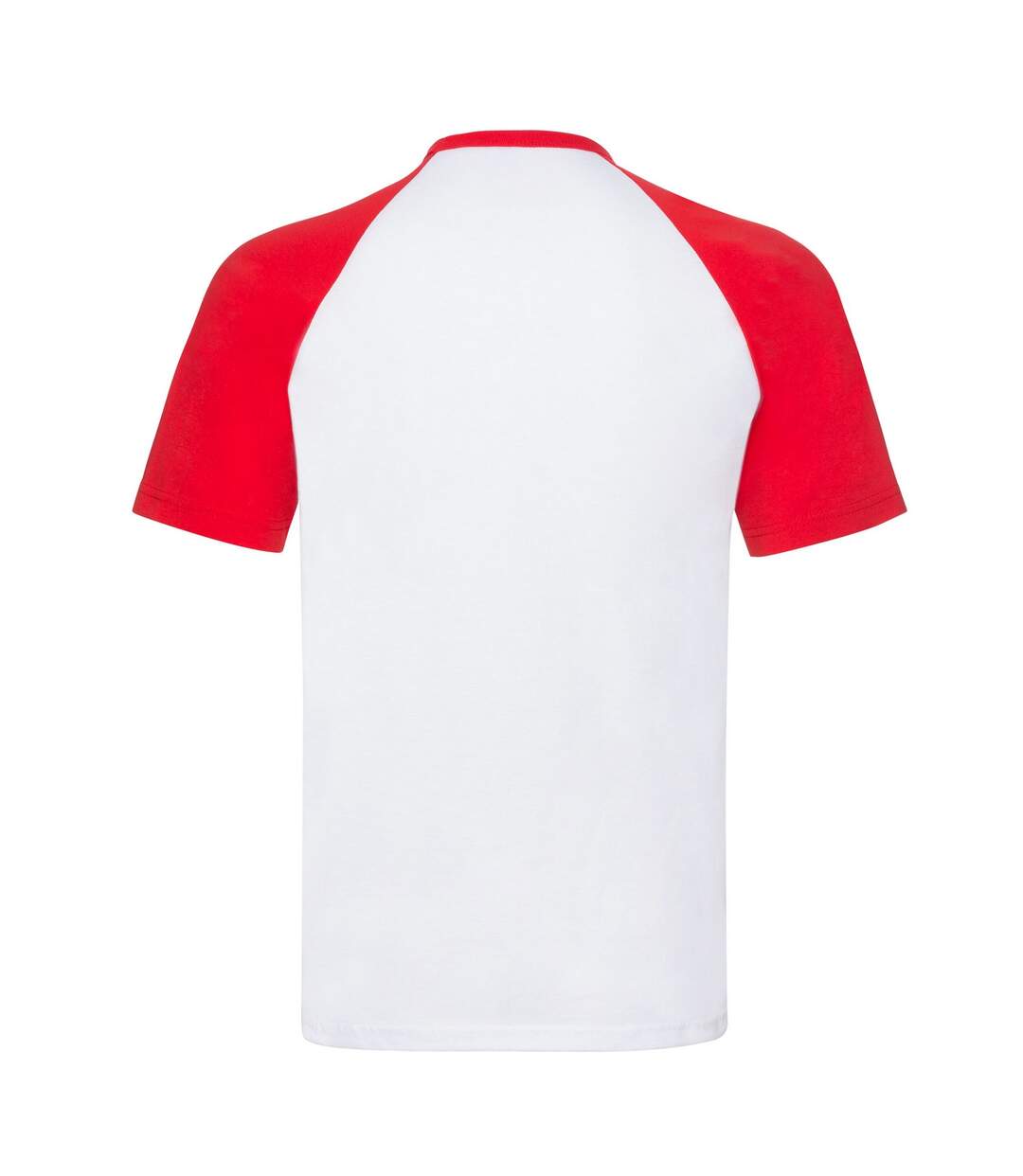 T-shirt Adulte Blanc Rouge Fruit Of The Loom-2