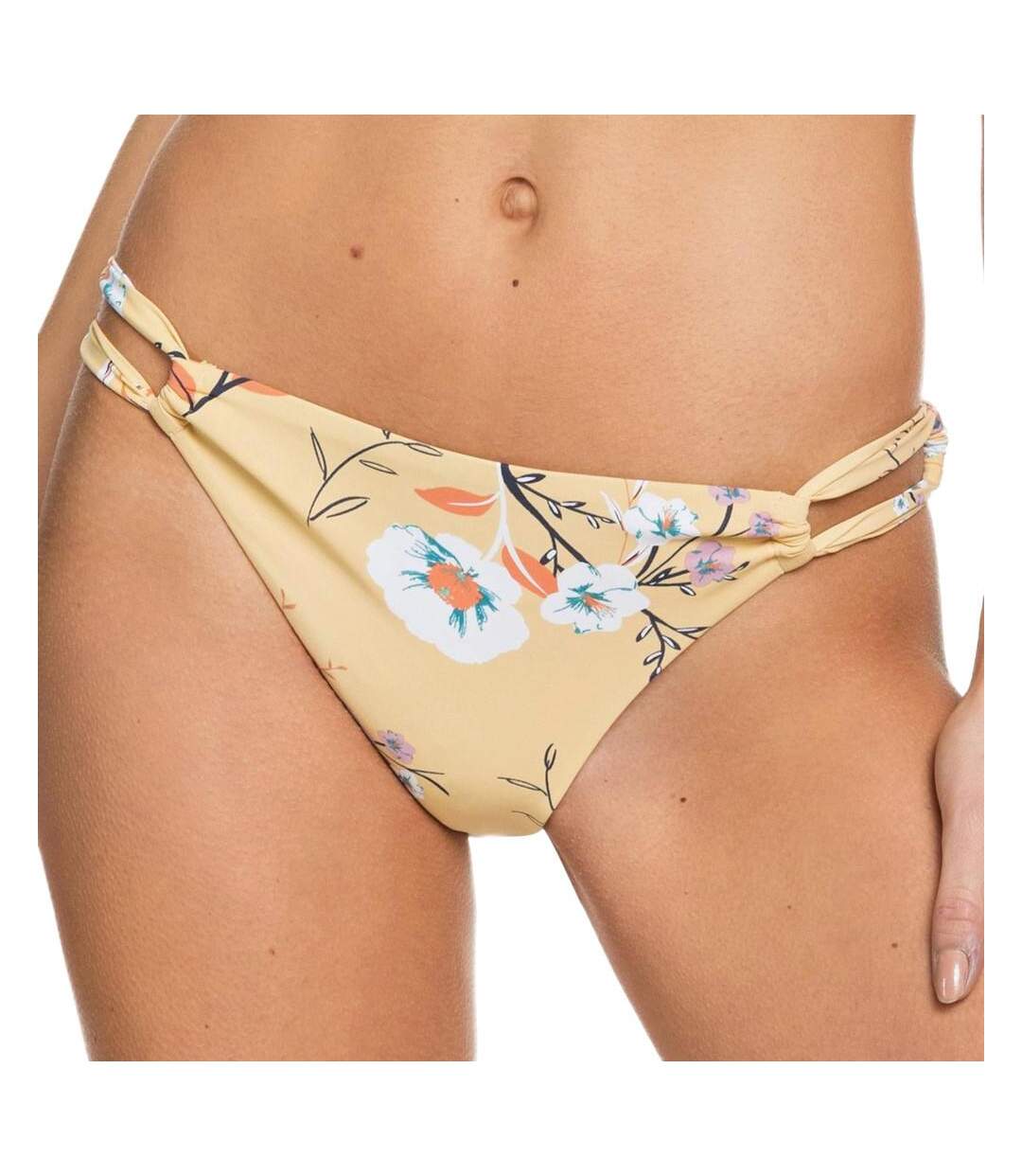 Bas de Bikini Jaune/Fleurs Femme Roxy Lahaina Bay - M-1