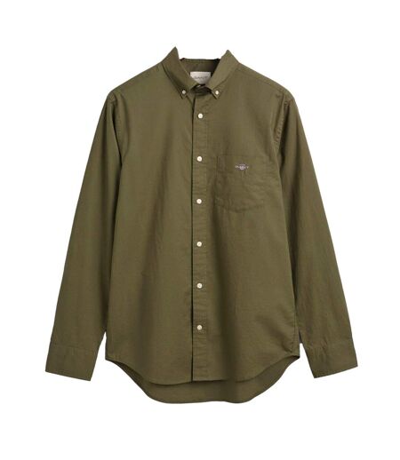 Chemise Style Classique Homme Vert Kaki Gant